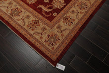 Chobi Peshawar Hand Knotted 100% Wool Oriental Area Rug Rusty Red 9' x 11'9" - Oriental Rug Of Houston