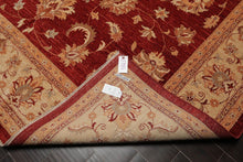 Chobi Peshawar Hand Knotted 100% Wool Oriental Area Rug Rusty Red 9' x 11'9" - Oriental Rug Of Houston