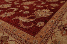 Chobi Peshawar Hand Knotted 100% Wool Oriental Area Rug Rusty Red 9' x 11'9" - Oriental Rug Of Houston