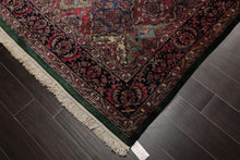 6'5'' x 9'6'' Hand Knotted Wool Multi Panel Traditional Oriental Area Rug Plum
