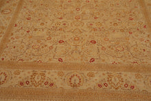 Hand Knotted Wool 16/18 Pak Persian 300 KPSI Oriental Area Rug Tan 8'4" x 10'5" - Oriental Rug Of Houston