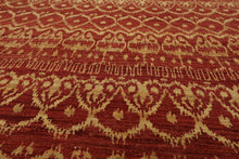 6'1'' x 9' Hand Knotted Wool Peshawar Traditional Oriental Area Rug Terracotta