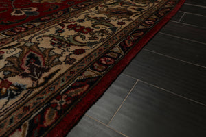 8'9" x 11'9" Hand Knotted 100% Wool Authentic Tabrizz Oriental Area Rug Red