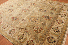 8’11" x 11’8" Hand Knotted Wool Oriental Area Rug Traditional full pile Moss - Oriental Rug Of Houston