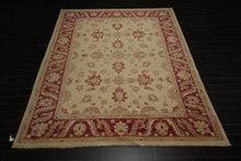 8'10" x 11'10" Hand Knotted Peshawar Stone wash Vegetable dyes Area Rug Camel - Oriental Rug Of Houston