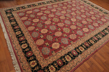8’10" x 11’9" Rare Romanian Oushak Hand Knotted Wool Oriental Area Rug