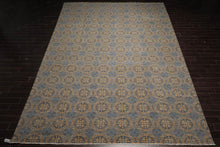 11'x16'11'' Hand Knotted Tibetan 100% Wool Designer Transitional Oriental Area Rug Blue,Gold Color - Oriental Rug Of Houston