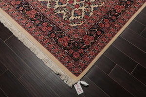 8'2" x 10'7" Hand Knotted Wool PakPersian 16/18 300 KPSI Oriental Area Rug Ivory
