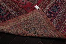 11'7''x24'1'' Antique Palace Hand Knotted Persian 100% Wool Traditional Oriental Area Rug Rose,Navy Color - Oriental Rug Of Houston