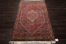 3'10"x5'10 Authentic  Hand Knotted 100% Wool Bidjar Traditional Area Rug Ivory