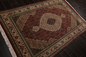 4'6" x 6'8" Hand Knotted 100% Wool Tabriz Oriental Area Rug Rusty Red - Oriental Rug Of Houston