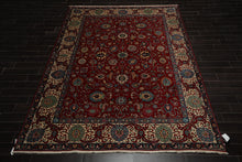 8'4" x 11'3" Hand Knotted 100% Wool Tabrizz 200 KPSI Area Rug Red - Oriental Rug Of Houston