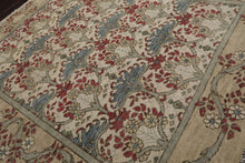 8' 2''x9' 11'' Hand Knotted Oushak 100% Wool William Morris Arts & Crafts Oriental Area Rug Beige, Moss Color - Oriental Rug Of Houston