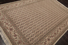 5'10" x 8'9" Hand Knotted Wool & Silk Traditional Oriental Area Rug Cream, Gray - Oriental Rug Of Houston