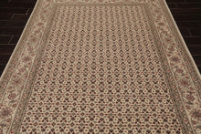 5'10" x 8'9" Hand Knotted Wool & Silk Traditional Oriental Area Rug Cream, Gray - Oriental Rug Of Houston