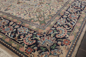 4'7" x 7'1" Hand Knotted Wool Traditional 200 KPSI Nain Oriental Area Rug Beige