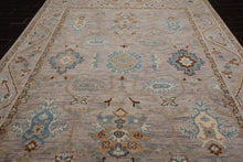 9x12 Hand Knotted Oushak 100% Wool Oushak Transitional Oriental Area Rug Taupe, Beige Color - Oriental Rug Of Houston