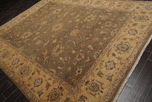 9' x 11'8" Hand Knotted 100% Wool Agra Vegetable Dyes Oriental Area Rug Moss