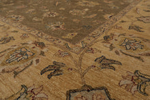 9' x 11'8" Hand Knotted 100% Wool Agra Vegetable Dyes Oriental Area Rug Moss