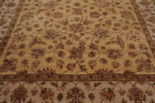 8'8" x 11'11" Hand Knotted Wool Agra Vegetable Dyes Oriental Area Rug Caramel