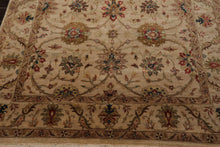 5'11" x 8'9" Hand Knotted 100% Wool Traditional Agra Oriental Area Rug Beige - Oriental Rug Of Houston