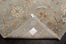 9'x12' Hand Knotted Oushak 100% Wool Transitional Oriental Area Rug Gray, Ivory Color - Oriental Rug Of Houston