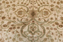 6'2" x 8'10" Hand Knotted 100% Silk Traditional 250 KPSI Oriental Area Rug Beige - Oriental Rug Of Houston