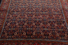 6'10" x 10'5" Hand Knotted 100% Wool Authentic Heraati Oriental Area Rug Navy