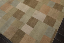8' x 9'11" Modern & Contemporary 100% Wool Oriental Area Rug Moss