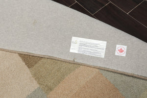 8' x 9'11" Modern & Contemporary 100% Wool Oriental Area Rug Moss