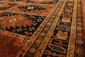 7'9"x9’9" Hand Knotted Tea Wash 100% Wool Oriental Area Rug Traditional Apricot - Oriental Rug Of Houston