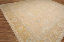 12'x15'6'' Hand Knotted Oushak 100% Wool Traditional Oriental Area Rug Taupe, Tan Color - Oriental Rug Of Houston