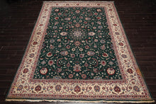 9x12 Emerald, Ivory Hand Knotted Pak Persian 100% Wool Pak Persian 16/18 Traditional 300 KPSI Oriental Area Rug