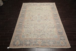 9x12 Aqua, Beige Hand Knotted Afghan 100% Wool Traditional Oriental Area Rug