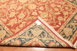 8' x 11’1" Renaissance Hand Knotted 100% Wool Oriental Area Rug Burnt Orange