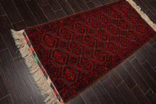 Vintage Runner Hand Knotted Wool Southwestern 200 KPSI Area Rug Red 3'3" x 6'9"