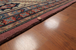 Hand Knotted Romanian Seraapi Wool Oriental Area Rug Ivory 9’9" x 14’1" - Oriental Rug Of Houston