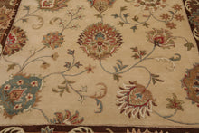 8' x 11' Handmade 100% Wool Oushak Traditional Oriental Area Rug Beige - Oriental Rug Of Houston