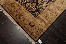 Hand Knotted Wool Sarouk 250KPSI Oriental Area Rug Dark Chocolate 7'11" x 9'10" - Oriental Rug Of Houston