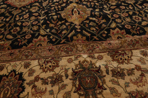 Hand Knotted Wool 300 KPSI Pak Persian Oriental Area Rug Charcoal 7'10" x 9'10"