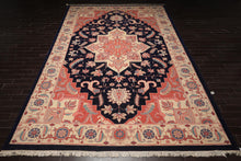 11'8" x 17'10" Palace Hand Knotted Wool Romanian Herizz Oriental Area Rug Navy