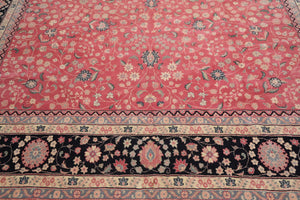 11'7" x 16'3" Rare Romanian Palace Size Hand Knotted Wool Kashaan Area Rug Pink