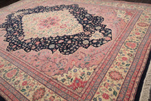 11'9"x14'9" Rare Romanian Hand Knotted Wool Tabrizz Area Rug Midnight Blue - Oriental Rug Of Houston