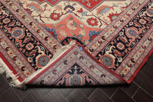 12' x 18'1" Palace Hand Knotted Wool Rare Romanian Herizz Area Rug Terracotta - Oriental Rug Of Houston