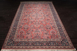 12' x 18'1" Palace Hand Knotted Wool Rare Romanian Herizz Area Rug Terracotta - Oriental Rug Of Houston
