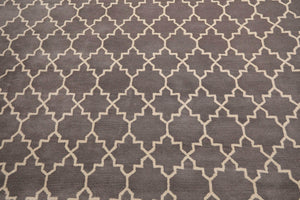 9' x 12' Handmade 100% Wool Traditional Oriental Area rug Gray - Oriental Rug Of Houston