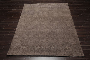 8x10  Chocolate, Brown Hand Knotted Persian 100% Wool  Transitional  Oriental Area Rug