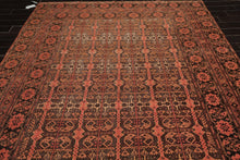 7'10" x 10'8" Hand Knotted 100% Wool Afghanistan Tribal Oriental Area Rug Rust