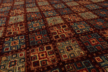 5'6" x 7'10" Hand Knotted 100% Wool Kashkulli Oriental Area Rug Burgundy, Blue - Oriental Rug Of Houston