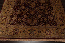 6'1" x 7'6" Hand Knotted 100% Wool Traditional Kashan Oriental Area Rug Maroon